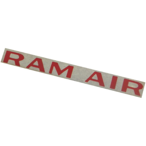 1971-72 Ram Air Hood Scoop Decal Ea - Red