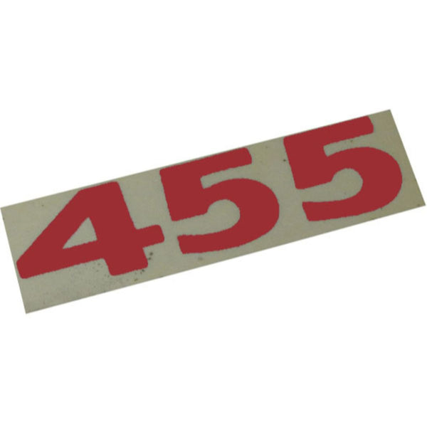 1973-74 Pontiac Firebird 455 Hood Shake Decal Ea - Red