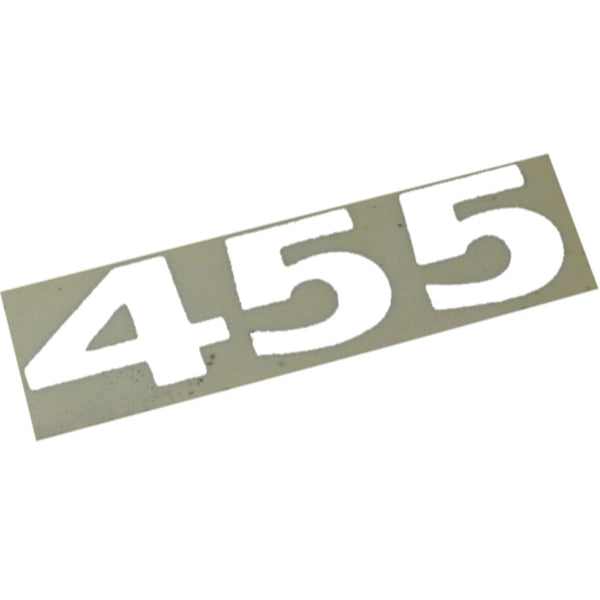 1973-74 Pontiac Firebird 455 Hood Shake Decal Ea - White