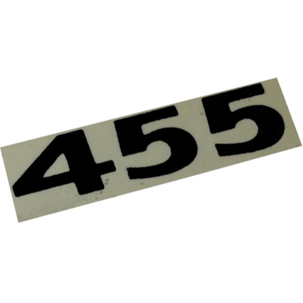 1973-74 Pontiac Firebird 455 Hood Shake Decal Ea - Black