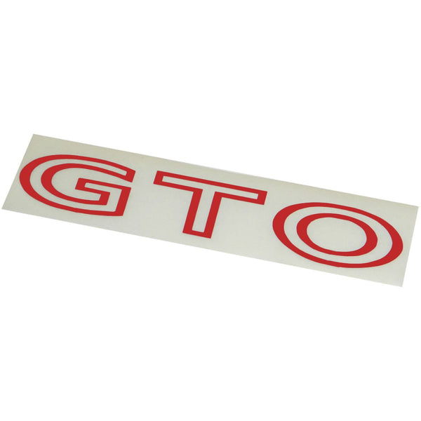 1968 & 70-72 Pontiac GTO Decal 1pc - Red
