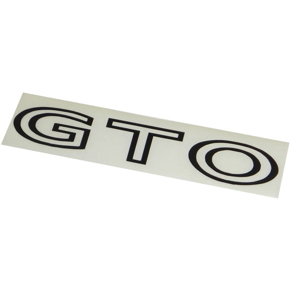 1968 & 70-72 Pontiac Black "GTO" Decal 1pc