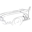 1970-72 Oldsmobile A-Body 442, W-30, 455 CID Fender Braces, 2pc