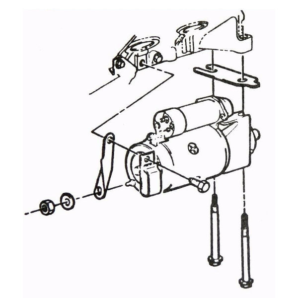 1964-79 GM Starter Rubber Square Insulator, 1pc