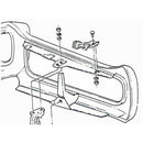 1968-69 Pontiac GTO Front Nose Bump Stop Brackets and Bumpers