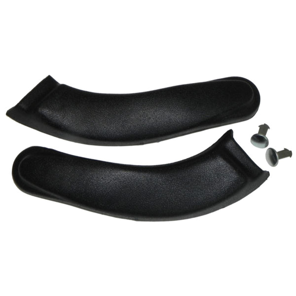 1966-72 GM A-Body Bench Seat Hinge Arm Cover Pair, Black