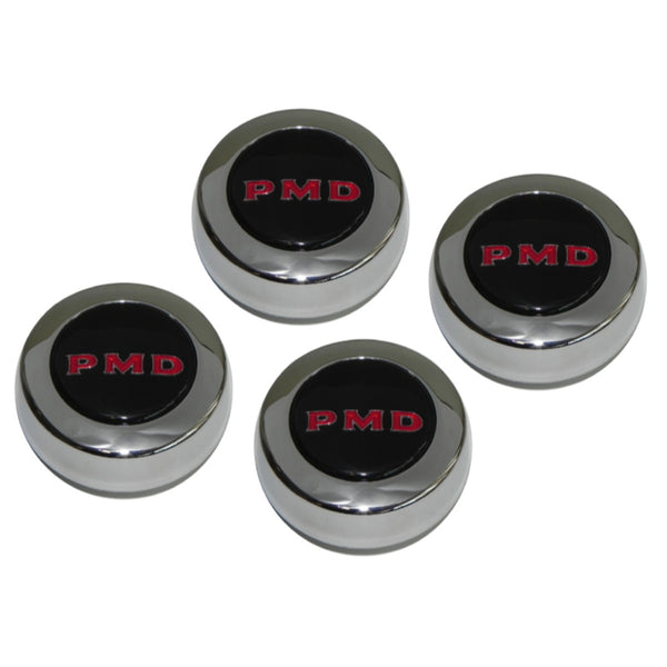 1967-70 Pontiac Rally Wheel Center Cap, Black 4pc Kit