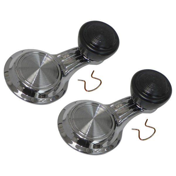 1968-72 GM A F & X-Body Vent Window Handle With Black Knob 2pc