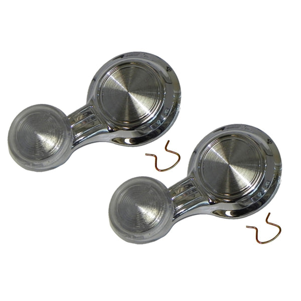 1968-72 GM A F & X- Body Vent Window Handle With Clear Knob 2pc