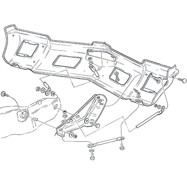 1970-72 Oldsmobile Cutlass F-85, 442 Long Inner Bumper Bars 2pc