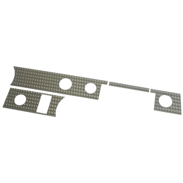 1970-1972 Pontiac GTO Aluminum Swirled Dash Insert, Hard Top 4pc