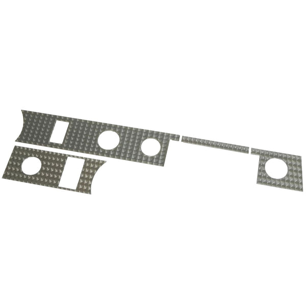 1970-1972 Pontiac GTO Aluminum Swirled Dash Insert, Convertible 4pc