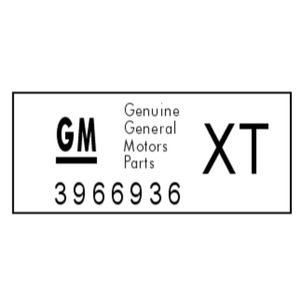 1968-1972 Oldsmobile Wheel Rim Tag XT 1968-1972 Dog Dish 14X7