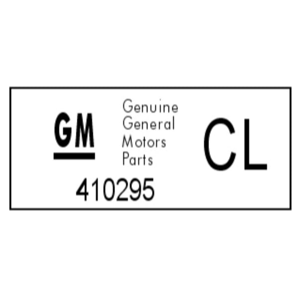 1968-72 Oldsmobile Wheel Rim Tag CL 1968-1972 Dog Disc 14X7