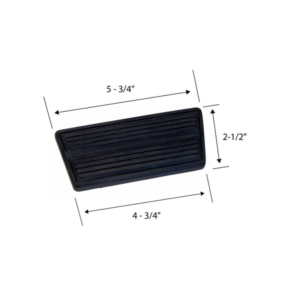 1964-1972 Chevrolet Chevelle 1967-1969 Camaro 1968-1974 Nova Automatic Transmission Drum Brake Pedal Pad 1pc