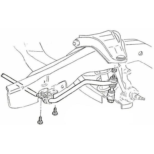 1964-1977 GM A-body, 1967-1975 F-body, 1968-1974 X-Body Factory Exact 1" Sway Bar Bushing 2pc