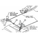 1970-74 GM F-body Parking Brake Cable Hardware Kit, 6pc