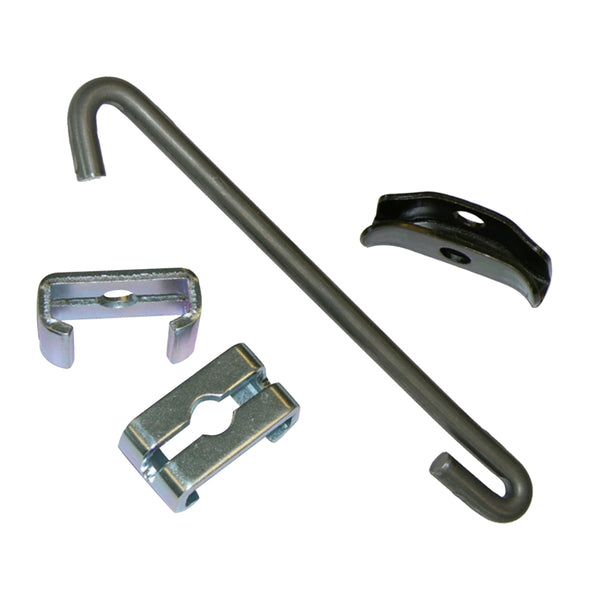 1968-72 A-Body GTO Cutlass Skylark T350 Or Manual Parking Brake Cable Hardware Kit. C - side hooks