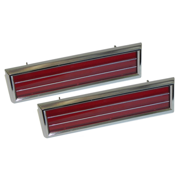 1970-1972 All Oldsmobile Lower Door Panel Reflector 2pc