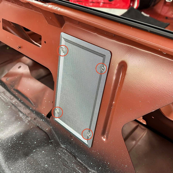 1964-1972 GM A-Body Convertible, 1967-1969 F-Body, 1968-1974 X-Body Speaker Grill Bolt 1pc