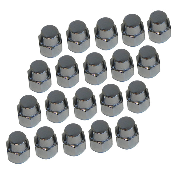 1969-77 Oldsmobile A-Body Taper Solid Chrome Lug Nut 13/16 Hex 20pc