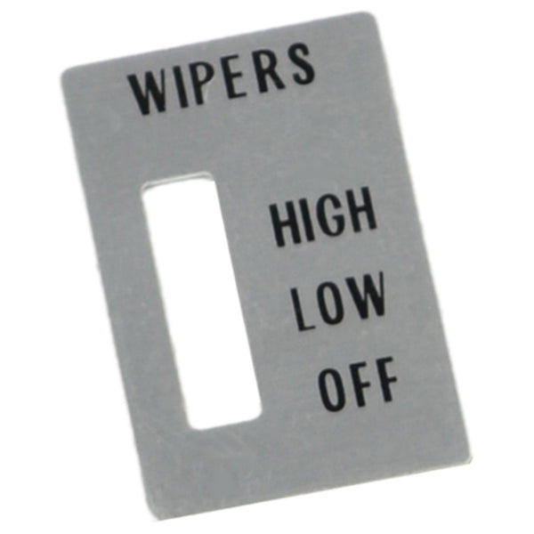 1970-72 Oldsmobile Cutlass 442 Windshield Wiper Placard Applique