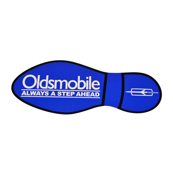 Oldsmobile Sticker Foot Print Blue Right 1pc