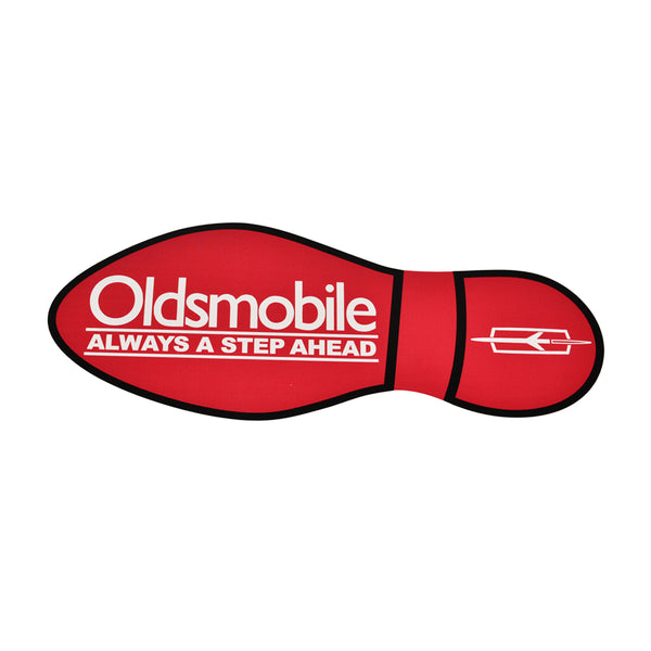 Oldsmobile Sticker Foot Print Red Right 1pc