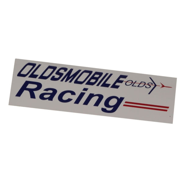 Oldsmobile Racing Blue Red Strip Sticker - Size 4 1/2 x 1 1/2