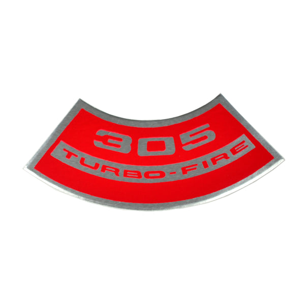 305 TURBO-FIRE Small Block Air Cleaner Decal.