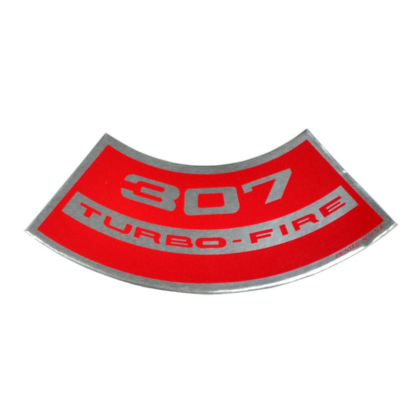 307 TURBO-FIRE Small Block Air Cleaner Decal.