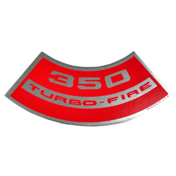 350 TURBO-FIRE Small Block Air Cleaner Decal.