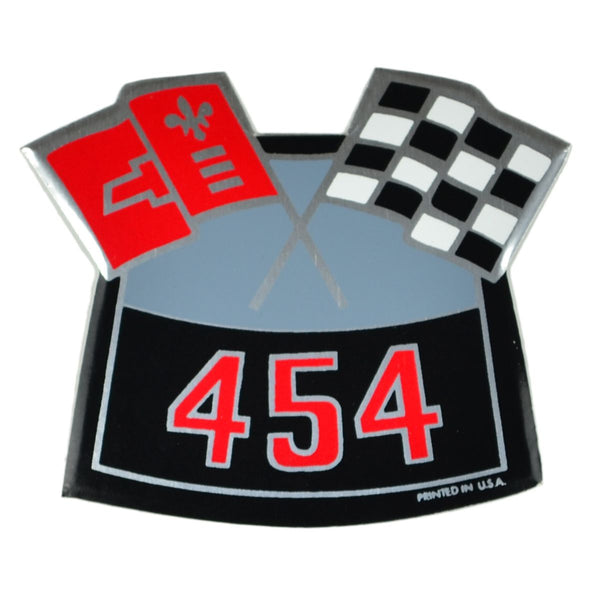 454 Cross Flags Big Block Air Cleaner Decal.