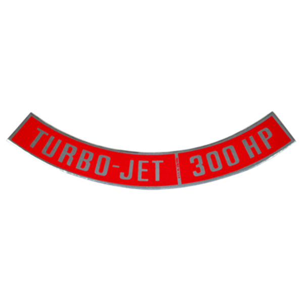 Turbo - Jet 300 HP Big Block Air Cleaner Decal.