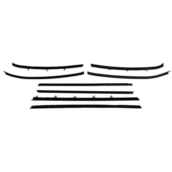 1968 Chevrolet Chevelle Coupe / Hardtop Inside & Out Window Fuzzies at Door / Window Edge 8pc