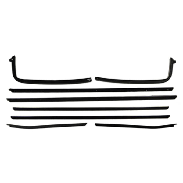 1970-72 Chevrolet Chevelle Coupe / Hardtop Inside & Out Window Fuzzies At Door / Window Edge 8pc