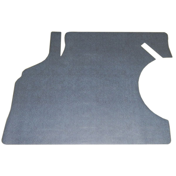 1968-69 Chevrolet Chevelle Trunk Mat Gray Foam Backing With Aqua Blue Black Herringbone 1pc