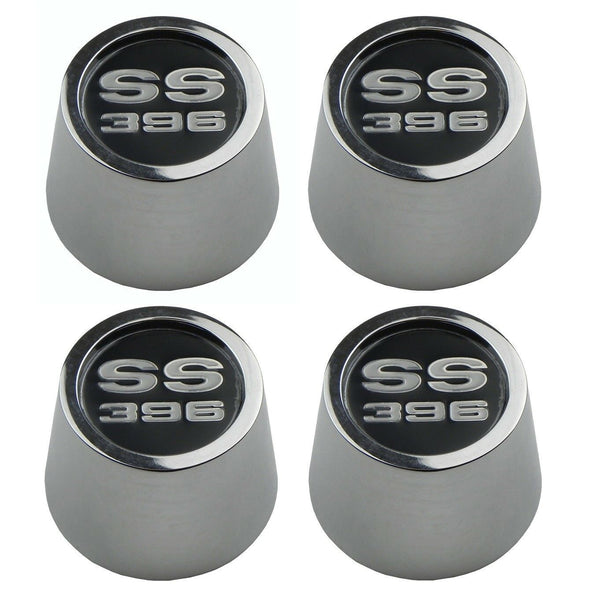 1967-70 GM A-body X-Body Chrome Center Cap "SS 396" 4pc
