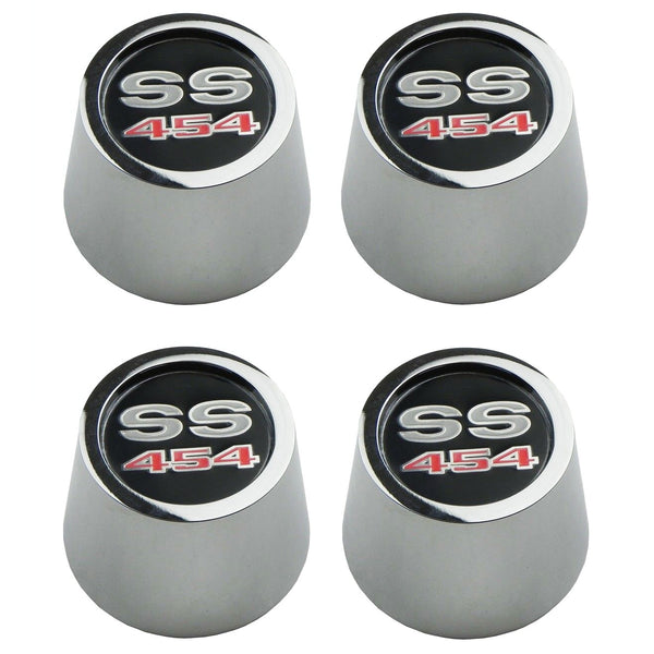 1967-70 GM A-Body X-Body Chrome Center Cap "SS 454" 4pc
