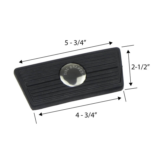 1964-88 GM Brake Pedal Pad For Cars With Disc Brakes And Automatic Transmission 1pc
