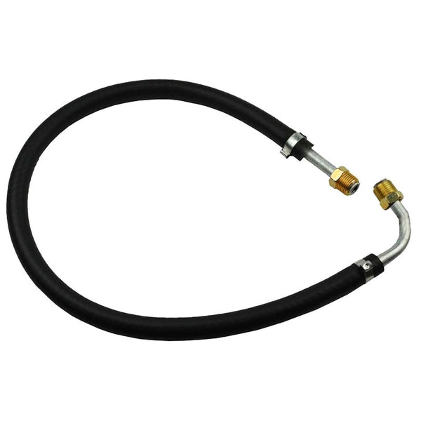 1955-1988 General Pump To Carb Line. One end 90 degree tube the other end straight with 2" center section.