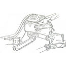 1964-72 GM A-Body Frame Tie Bar Control Arm To Frame Bolt 1pc