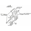 1964-74 GM Control Arm To Frame Locking Nut 4pc