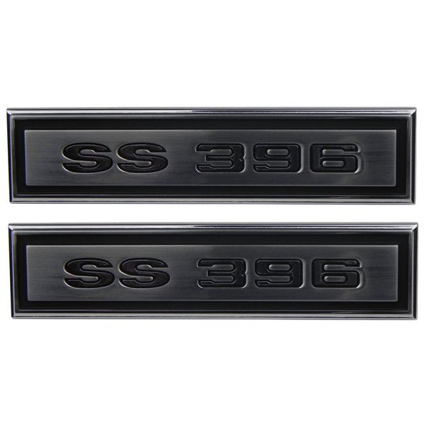 1968 Chevrolet Chevelle El Camino "SS 396" Door Panel Emblems 2pc
