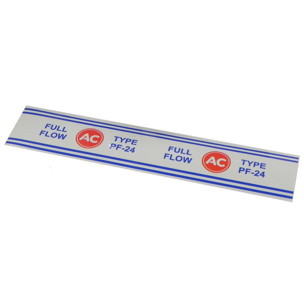 1960-79 Pontiac Buick PF-24 Oil Filter Decal Clear 1pc