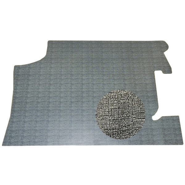 1966 Chevrolet Chevelle Trunk Mat Vinyl Gray And Black Crowsfoot Pattern Felt Backing 1pc