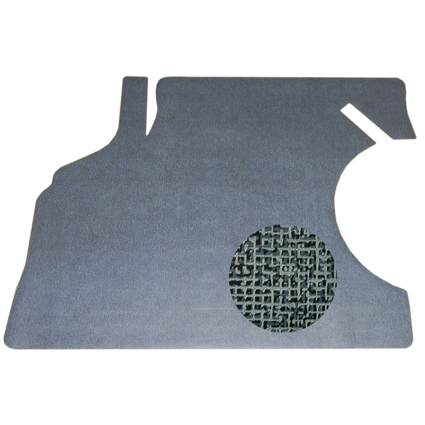 1968-69 Chevrolet Chevelle Trunk Mat Vinyl Aqua Blue And Black Herringbone Pattern Felt Backing 1pc