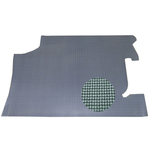 1967 Chevrolet Chevelle Vinyl Trunk Mat Aqua Blue And Black Houndstooth Felt Backing 1pc