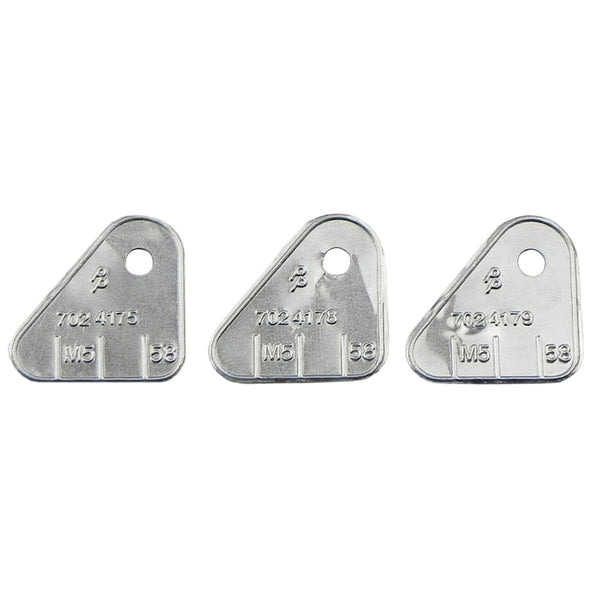 1964 Pontiac GTO Tripower Carburetor Identification Tags,  Manual Transmission