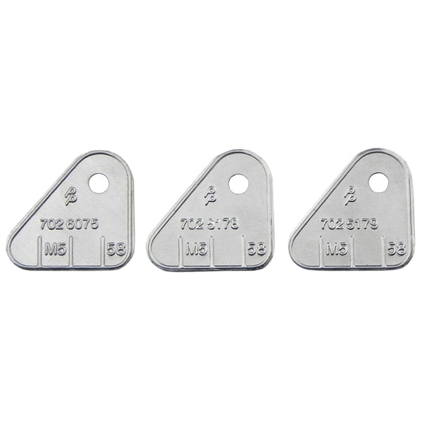 1966 Pontiac GTO Tripower Carburetor Identification Tags, Manual Transmission